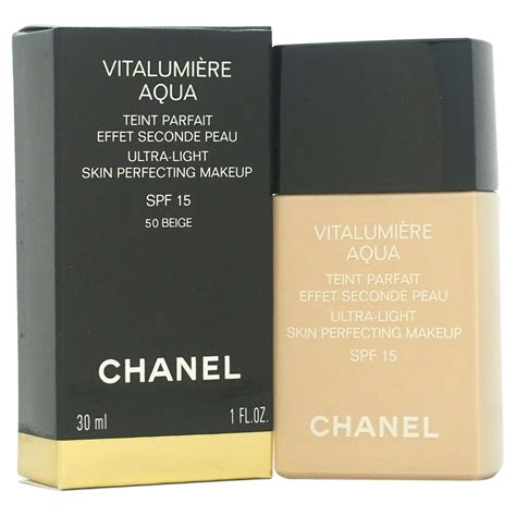 chanel vitalumiere aqua 50 beige